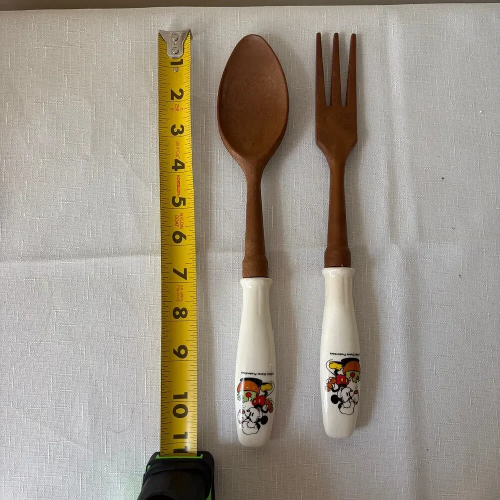 Vintage Walt Disney Salad Spoon and Fork‎